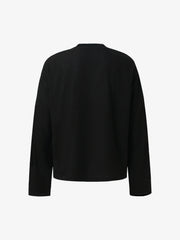 Cat Print Long-Sleeved T-Shirt