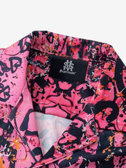 Graffiti Print Short-Sleeved Shirt