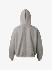 Suede Double-Ended Zippered Cropped Hooded Jacket