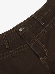 Vintage Contrast Thread Barrel Pants