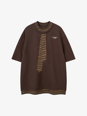 High Street Tie Embroidered Design T-Shirt