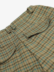 Retro Plaid Multi-pocket Cargo Pants