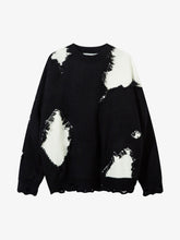 Niche Raw Edge Fringed Knit Sweater