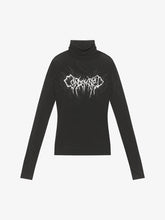 Dark Style Printed Slim Mesh Long Sleeves T-Shirt