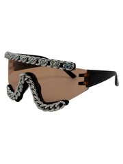Chain-Embellished Sunglasses