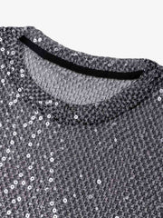 Glitter Niche See-Through Mesh T-Shirt
