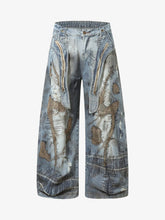 RO Style Washed Barrel Jeans