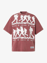 Rock Style Retro Letter Print T-shirt