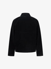 Suede Lapel Deconstructed Patchwork Jacket