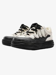 Black And White Platform Sneakers