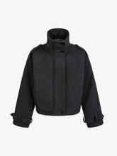 Retro Wool Blend Stand Collar Cotton Jacket
