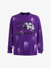 Street Hip-Hop Dark Graffiti Long-Sleeved T-Shirt