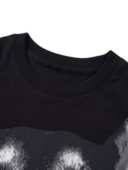 3D Printed Doberman Dog Head Hip Hop T-Shirt