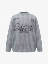 Streetwear Retro Hollow-Out Knit Sweater