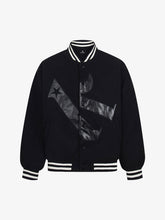 Vintage Patchwork Leather Baseball Jacket