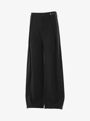 High Street Paperclip Design Drape Scimitar Pants