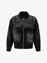 Spray-Dyed Gradient Multi-Layered Print Jacket