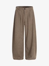 Casual Pleated Drape Stretch Barrel Pants