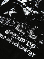 Double Collar Design Printed T-Shirt
