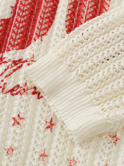 Street Hollow Knit Crew Neck Sweater