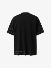 Graffiti Raw Edge Patchwork T-Shirt