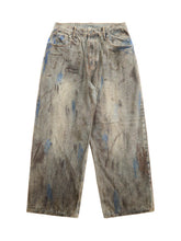 Dirty-Dyed Wasteland Style Baggy Jeans