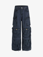 Street Functional Multi-Pocket Workwear Casual Pants