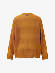 Vintage Hollow Ripped Knit Sweater