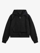 Destroyed Threaded Frayed Hooded Sweatshirt