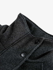 Retro Wool Blend Stand Collar Cotton Jacket