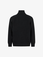Vintage Faux Two-Piece Layered Collar Turtleneck Sweater
