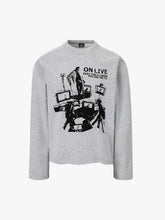 Dark Punk Print Long Sleeves T-Shirt