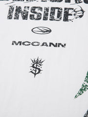 Street Motorcycle Style Printed Long-Sleeved T-Shirt