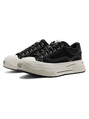 Contrast Color Derivative Casual Canvas Shoes