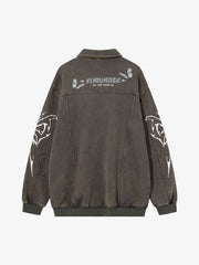 Punk Gothic Butterfly Graphic Streetwear Jacket