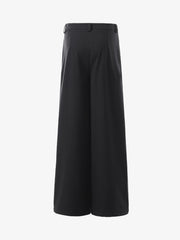 Retro Structured Asymmetric Baggy Pants