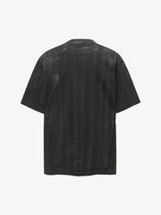 Painted Distressed Print Short-Sleeved T-Shirt