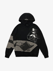 Distressed Electronic Exorcist Print Hoodie