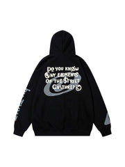 Abstract Angel Pullover Hoodie Streetwear