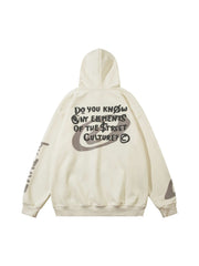 Abstract Angel Pullover Hoodie Streetwear