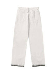 Black Stains Washed Jeans Streetwear