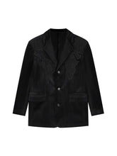 Lace Map Logo Velvet Suit Streetwear