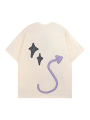 Made Retro Skull Letter Foam T Shirt Bold Graphic Style