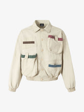Street Multi-Pocket Cropped Work Jacket