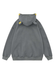 Star Embroidered Hooded Sweatshirt Mickey Inspired Cozy Style