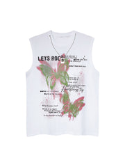 Street Butterfly Graphic Tank Top Streetwear