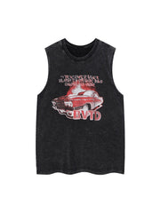 Street Racing Print Vest Streetwear