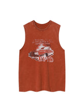 Street Racing Print Vest Streetwear