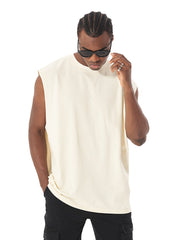 Heavyweight Cotton Sleeveless Unisex Vintage Waistcoat Streetwear