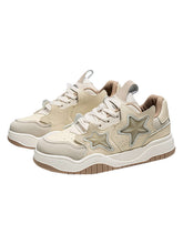 Vintage Star Sneakers Reflective Chunky Streetwear Style
